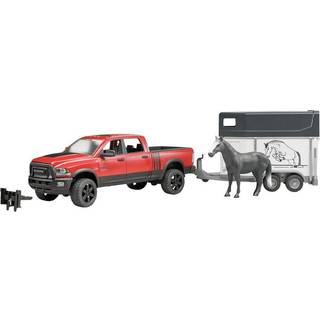 Dodge RAM 2500 med hestetrailer og hest Bruder 2501
