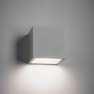 Cube down led væglampe sort ip54 3w 256192