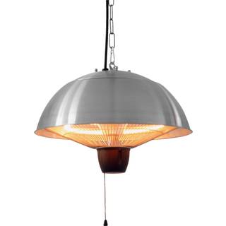 HORTUS terrassevarmer, loftmodel, sølv - 600/1500 W