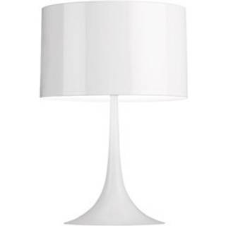 Flos Spun Light T1 Bordlampe - Bordlamper Aluminium Hvid - F6610009