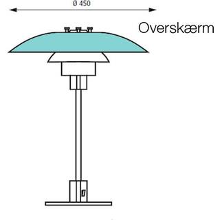 PH 4/3 overskærm t/bordlampe