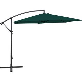 hængeparasol 300 cm aluminiumstang blå