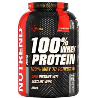 Nutrend - 100% Whey Protein Jordbær 2250g