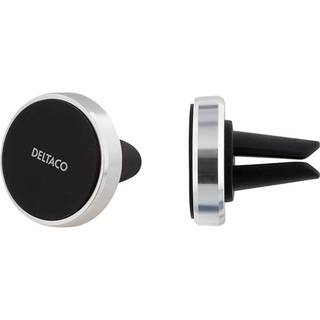 Magnetisk Deltaco mobiltelefonholder til bilen- Sølvfarvet