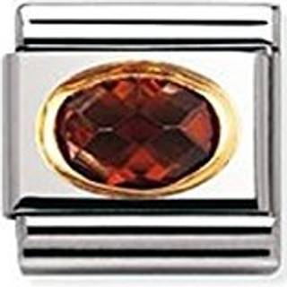 Nomination Champagne Cubic Zirconia Charm - Stainless Steel - Gold