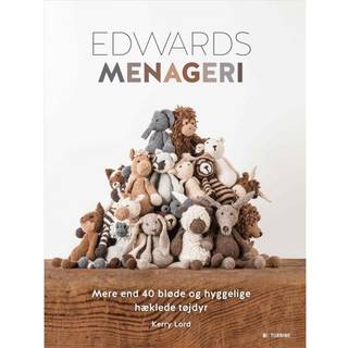 Bog: Edwards menageri Design: Kerry Lord To uger før Kerry Lord fødte sønnen Edward, begyndte hun at hækle for første gang. Og i løbet af de næste 12 måneder blev Edwards menageri udviklet. Menageriet består af 40 unikke tøjdyr, der har hver sin personlighed, som det er umuligt ikke at holde af.