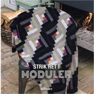 BOG: Strik ret i moduler Designer: Marianne Østergaard Vivian Høxbro er især kendt for sin dominostrik. I denne bog har hun samlet en rækkepuder, tasker og tæpper strikket i moduler,der kan kombineres på forskellig vis: modulermed striber, bjælker, prikker, trekanter,siksak og meget mere. Alt er strikket i ret,og nogle af modulerne strikkes sammenundervejs, mens andre sys sammen. Forlag: Klematis 48sider| År2015| 180x180mm| ISBN978-87-7139-198-5.