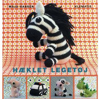 Bog: Hæklet legetøj Designer: Maja Hansen Maja Hansen er kendt for sine små figurer i amigurumi-stil. I denne bog har hun samlet en serie nye opskrifter på hæklede figurer i ”lege-størrelse”.