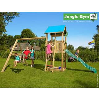 Jungle Gym Castle 2.1 legetårn m/gynger & rutsjeb.