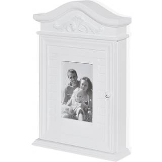 Nøgleskab Med Billedramme Hvid