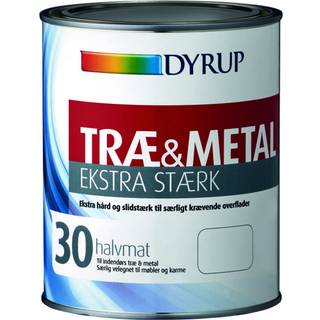 Dyrup træ & metal 30 1 halvmat hvid ekstra stærk 2394-800-11