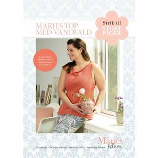Strikkeopskrift - Maries top med vandfald