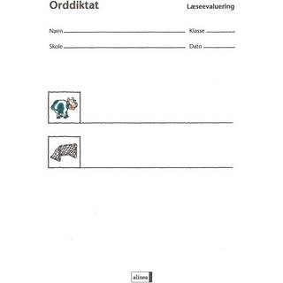 Læseevaluering, Orddiktat á 10 stk.