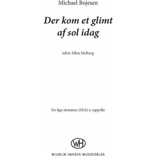 Der kom et glimt af sol i dag (Version for lige stemmer)