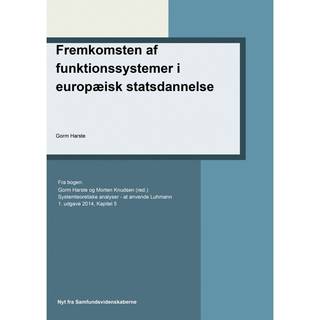 Fremkomsten af funktionssystemer i europæisk statsdannelse