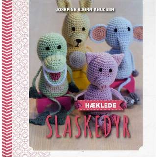 Bog: Hæklede slaskedyr Designer: Josefine Bjørn Knudsen Velkommen til slaskedyrenes verden! Med lidt garn og en hæklenål kan du hækle de sødeste små dyr med lange arme og dinglende ben. Ud fra samme grundmodel tilføjes hver figur de dele, som er karakteristiske for hvert dyr – næb, snude, snabel eller andet. Slaskedyrene måler omkring 18 centimeter. Forlag: Klematis 48sider| År2016| 180x180mm| ISBN978-87-7139-229-6.