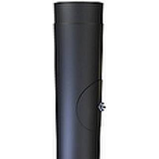 Metalbestos 130 mm længde 500 mm m/renseklap sort røgrør