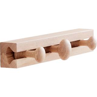Knagerække Track sort egetræ - 30 cm