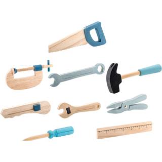 Bloomingville Toy Tool 9 Dele Natur/blå/ - Legetøj Metal Grå - 56503550