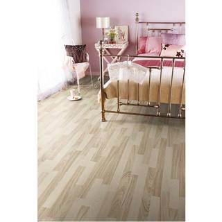Wallmann Kronofix 3-stav Ask 8643 GT laminatgulv, hvid