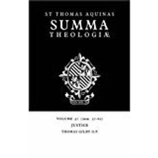 Summa Theologiae: Volume 37, Justice