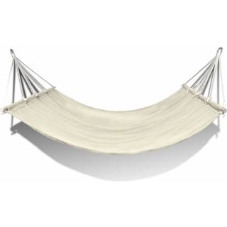 Hængekøje Med Stang 210 X 150 Cm - Creme