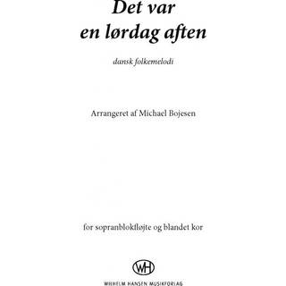 Det var en lørdag aften