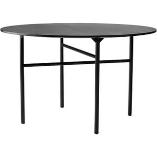Audo Snaregade Spisebord Black Steel/Black Oak Ø120 cm