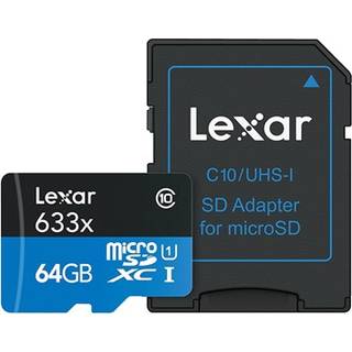 Lexar MicroSDXC 633x 64GB V10 R95 W45