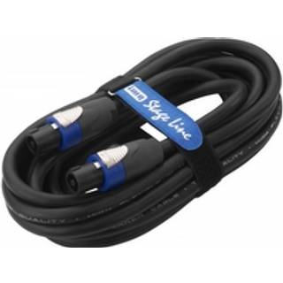 Stageline Speakon 4 PA højttalerkabel, 4x 2,5 mm², sort | 10 meter | PRIS-MATCH
