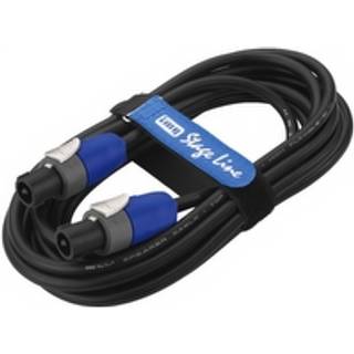 Stageline Speakon 2 PA højttalerkabel, 2x 1,5 mm², sort | 2 meter | PRIS-MATCH
