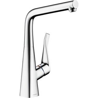 Hansgrohe Metris køkkenarmatur i krom med Select knap