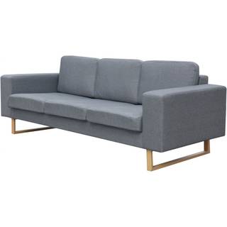 3-personers sofa i stof blå