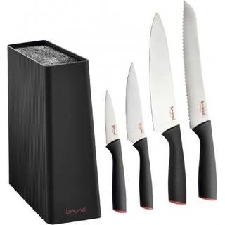 Brund by Scanpan knivblok m. knive 5 dele.