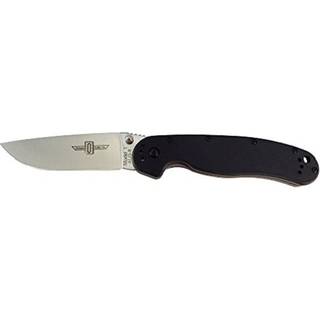 RAT-1 foldekniv, sort/satin