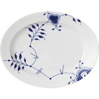 Royal Copenhagen - Blue Fluted Mega Ovalt Fad 30,5 cm - Serveringsfade - Karen Kjældgård-Larsen
