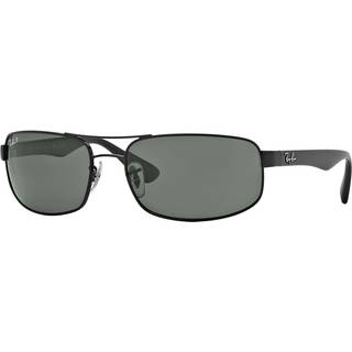 Ray - Ban Mand RB3445 RB3445 002/58 Solbriller Metal Sort G15 Firkantet Polariseret
