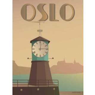 Tilbud: Spar 60% - Oslo Aker Brygge - Plakat 50x70 cm fra ViSSEVASSE