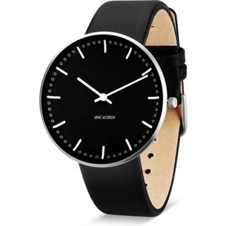 Arne Jacobsen City Hall Watch Ø 40 mm Unisexur, med sort rem