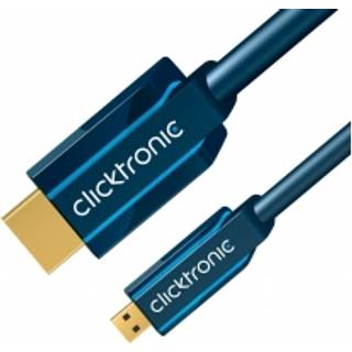 Clicktronic High Speed Micro-HDMI til HDMI kabel (HDMI Type D han - | PRIS-MATCH