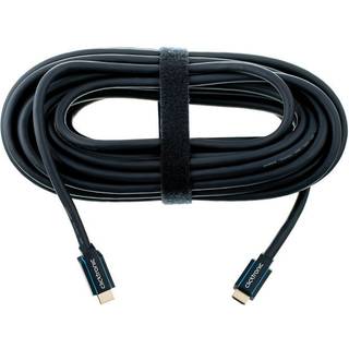 CLICKTRONIC HDMI kabel, HDMI han / han - Casual - blå - 15,0 m.