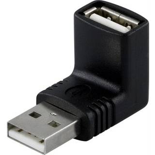 USB 2.0 vinkel adapter - USB-A han til USB-A hun