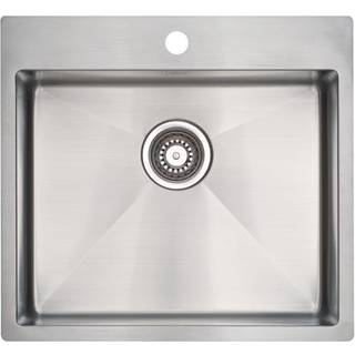 Lavabo Kubus 540 soft stålvask med kurveventil 540x500 mm