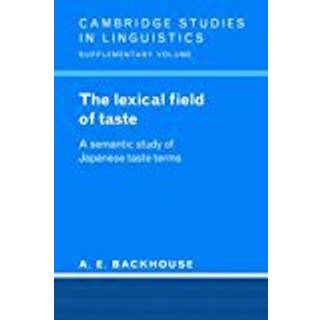 The Lexical Field of Taste