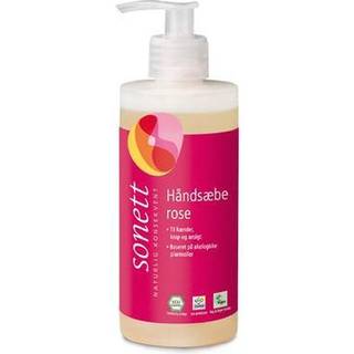 Sonett Flydende Håndsæbe Rose, Økologisk - 300 ml.