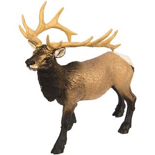 Safari Ltd. Elk Bull Figurine - Detaljeret 4,75 """" Plastikmodelfigur - Sjovt uddannelsesm?ssigt leg leget?j til drenge piger og b?rn i alderen 3+