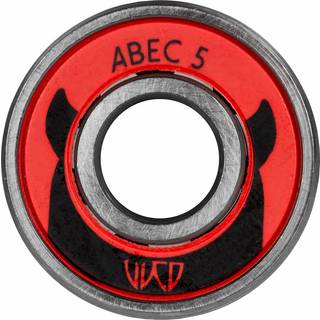 Wicked ABEC 5 Freespin 608 8-Pak Kuglelejer (Rød)