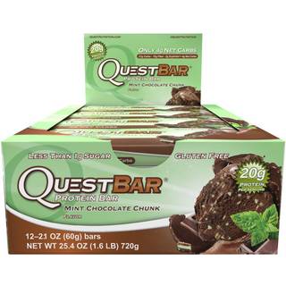 QUEST NUTRITION QUEST BARS, 12 stk-Chocolate Mint