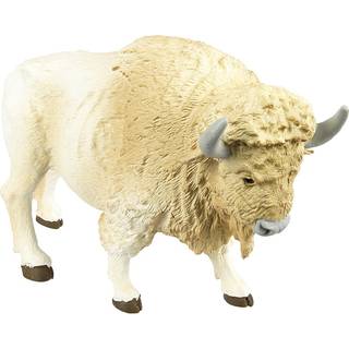 Safari Ltd. White Buffalo Figurine - Detaljeret 6 """" Plastikmodelfigur - Sjovt uddannelsesm?ssigt leg leget?j til drenge piger og b?rn i alderen