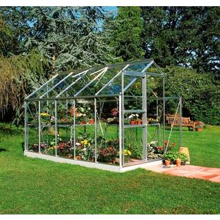 Halls Popular 106 drivhus 6,2 m², grøn, 3 mm glas